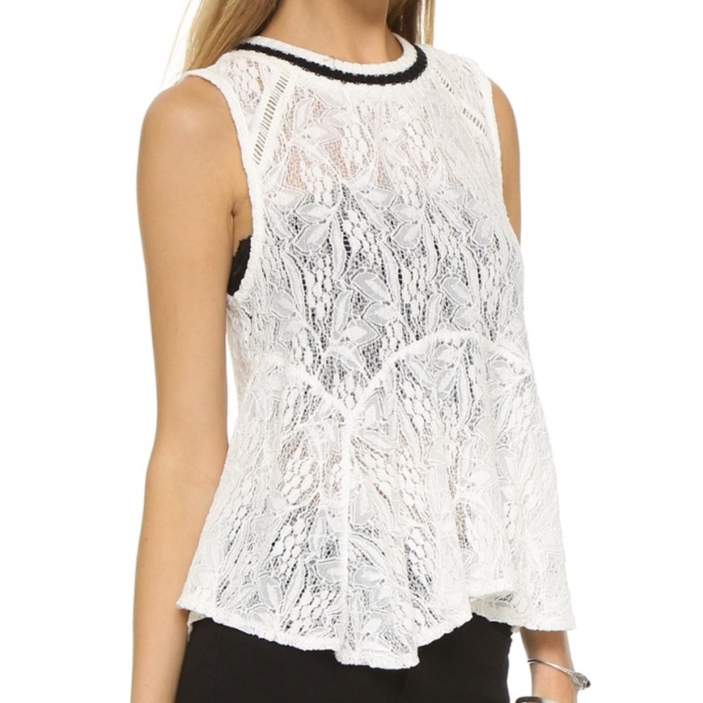 Free People | Maisie Ivory Comb Tank NWT